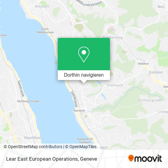 Lear East European Operations Karte