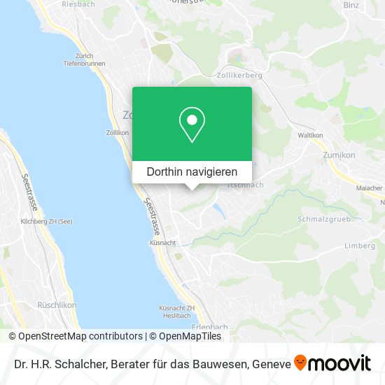 Dr. H.R. Schalcher, Berater für das Bauwesen Karte