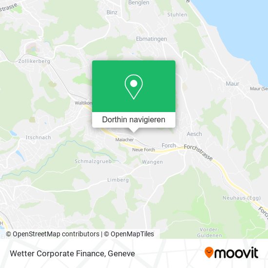 Wetter Corporate Finance Karte