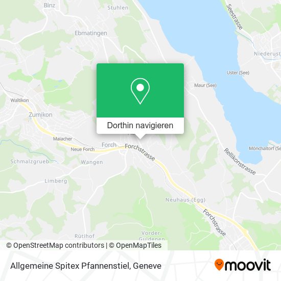 Allgemeine Spitex Pfannenstiel Karte