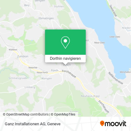 Ganz Installationen AG Karte