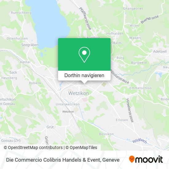 Die Commercio Colibris Handels & Event Karte