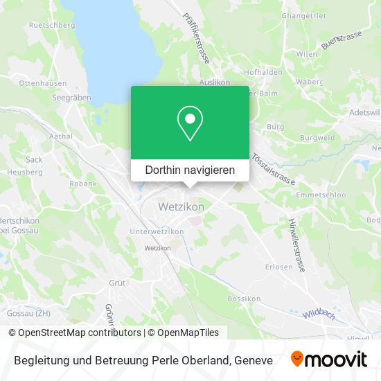 Begleitung und Betreuung Perle Oberland Karte