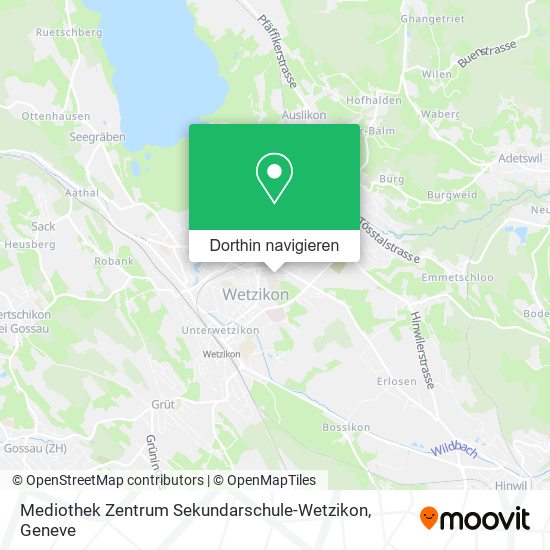 Mediothek Zentrum Sekundarschule-Wetzikon Karte