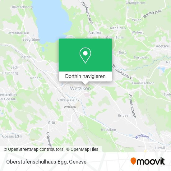 Oberstufenschulhaus Egg Karte