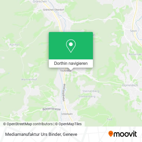 Mediamanufaktur Urs Binder Karte