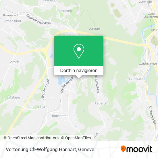 Vertonung.Ch-Wolfgang Hanhart Karte