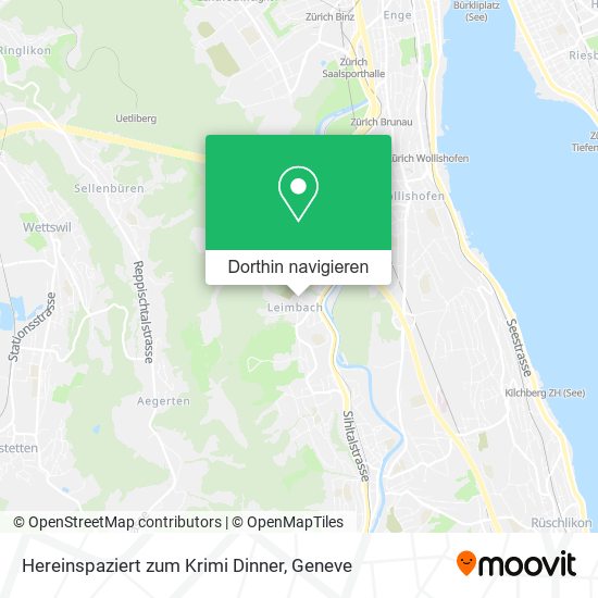 Hereinspaziert zum Krimi Dinner Karte