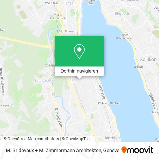 M. Bridevaux + M. Zimmermann Architekten Karte
