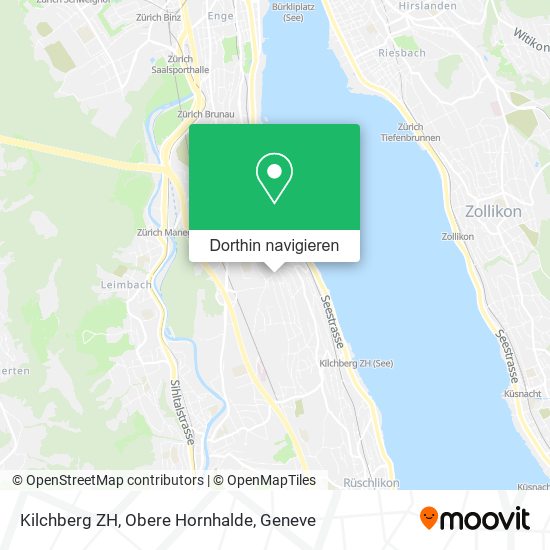 Kilchberg ZH, Obere Hornhalde Karte