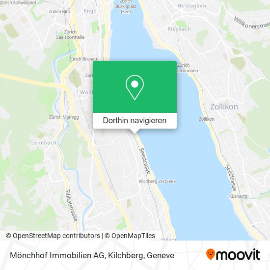 Mönchhof Immobilien AG, Kilchberg Karte