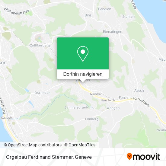 Orgelbau Ferdinand Stemmer Karte