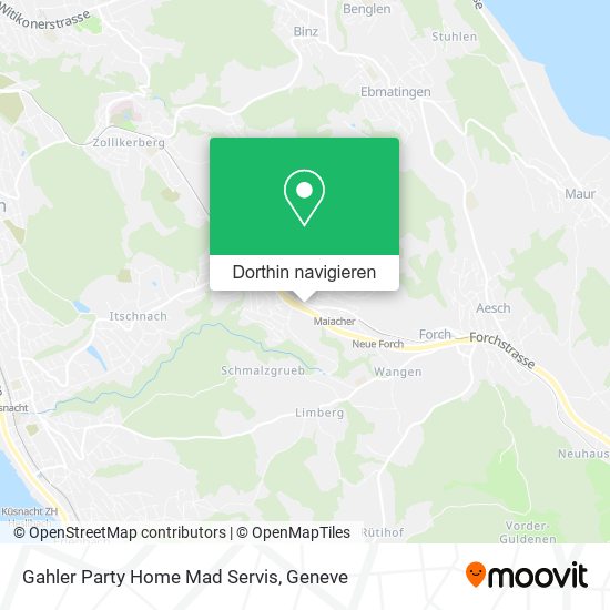 Gahler Party Home Mad Servis Karte
