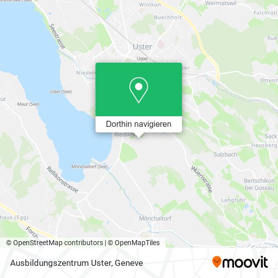 Ausbildungszentrum Uster Karte