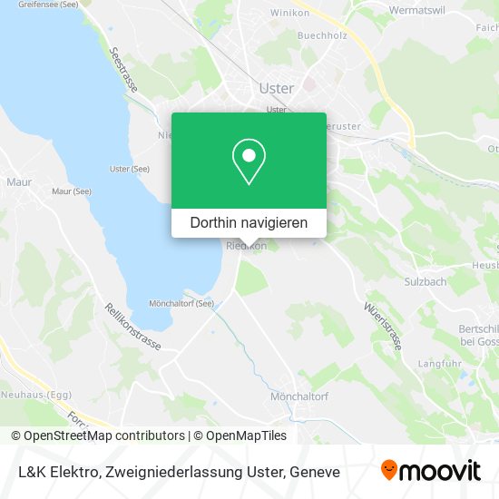 L&K Elektro, Zweigniederlassung Uster Karte