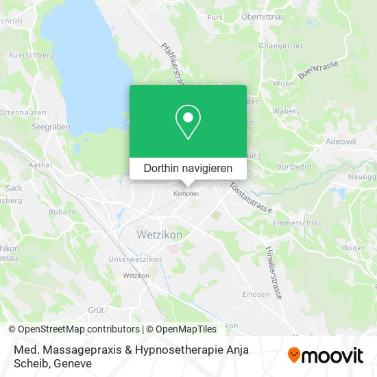 Med. Massagepraxis & Hypnosetherapie Anja Scheib Karte