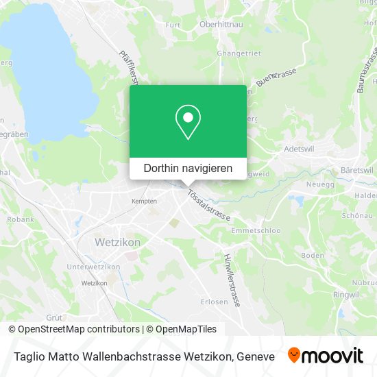 Taglio Matto Wallenbachstrasse Wetzikon Karte