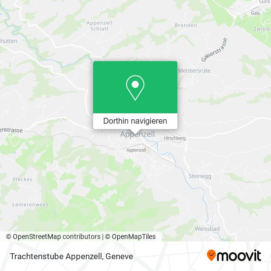 Trachtenstube Appenzell Karte