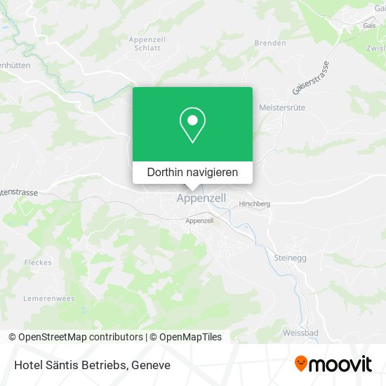 Hotel Säntis Betriebs Karte