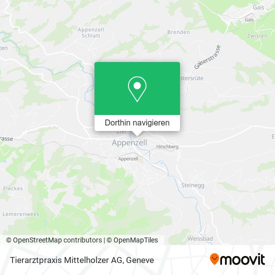 Tierarztpraxis Mittelholzer AG Karte