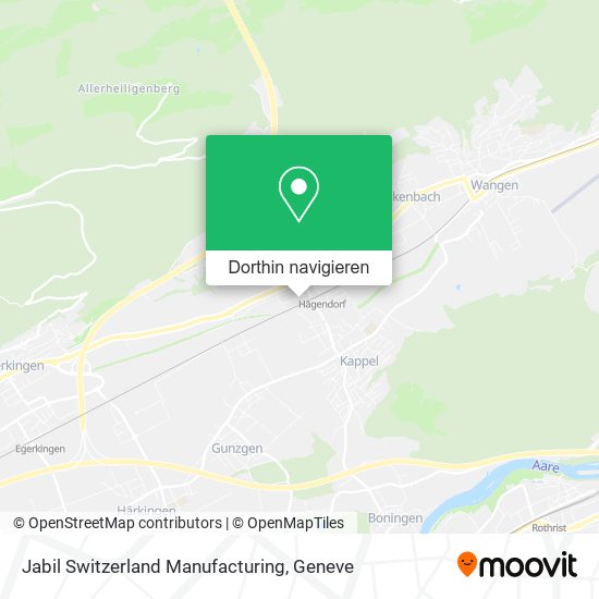 Jabil Switzerland Manufacturing Karte