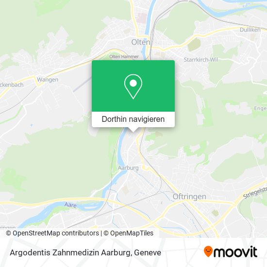 Argodentis Zahnmedizin Aarburg Karte