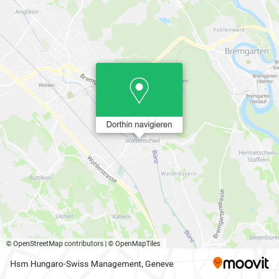 Hsm Hungaro-Swiss Management Karte