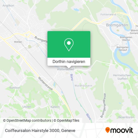 Coiffeursalon Hairstyle 3000 Karte