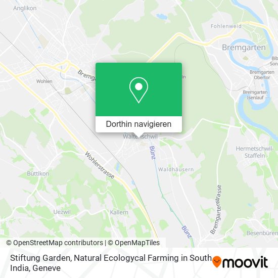 Stiftung Garden, Natural Ecologycal Farming in South India Karte