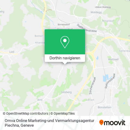 Omva Online Marketing-und Vermarktungsagentur Piechna Karte