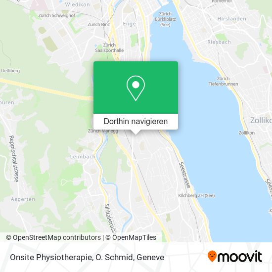 Onsite Physiotherapie, O. Schmid Karte