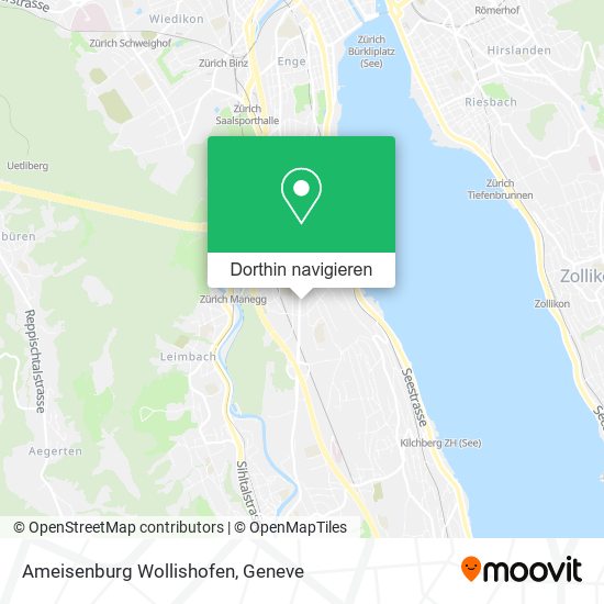Ameisenburg Wollishofen Karte