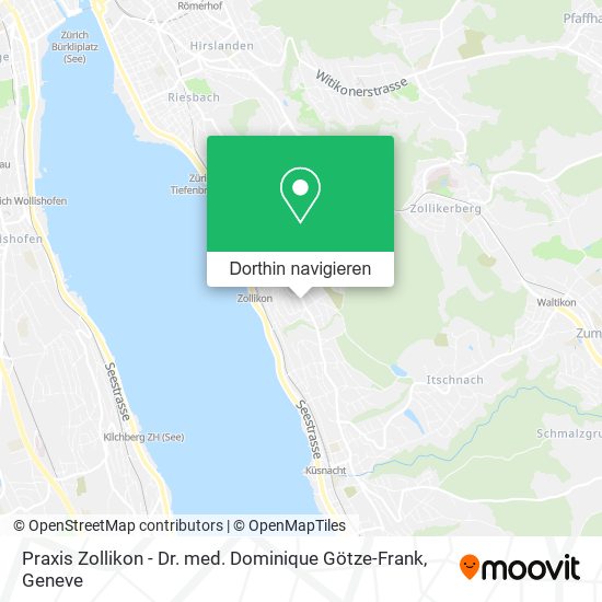 Praxis Zollikon - Dr. med. Dominique Götze-Frank Karte