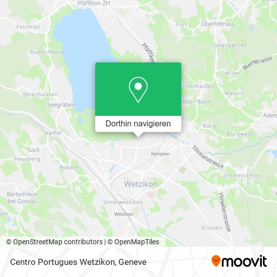 Centro Portugues Wetzikon Karte