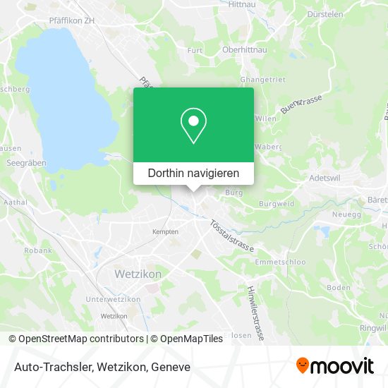Auto-Trachsler, Wetzikon Karte