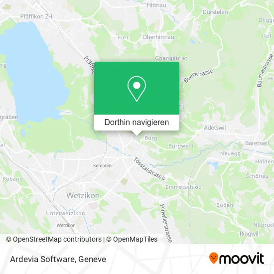 Ardevia Software Karte