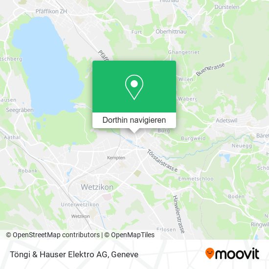 Töngi & Hauser Elektro AG Karte