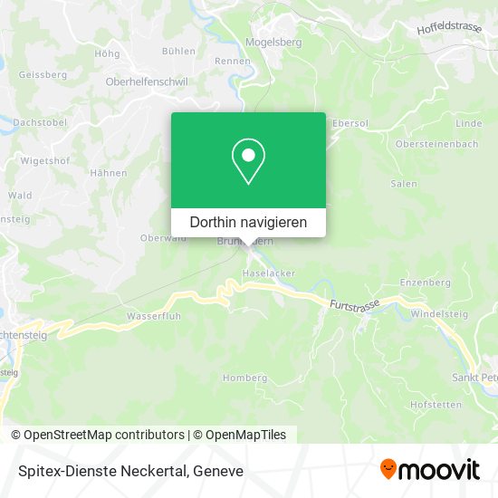 Spitex-Dienste Neckertal Karte