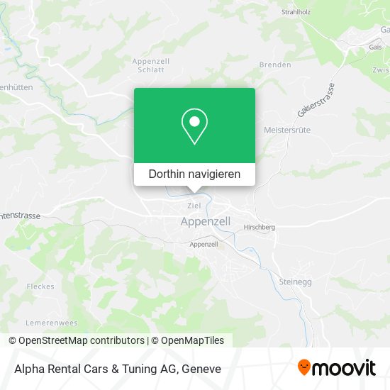 Alpha Rental Cars & Tuning AG Karte