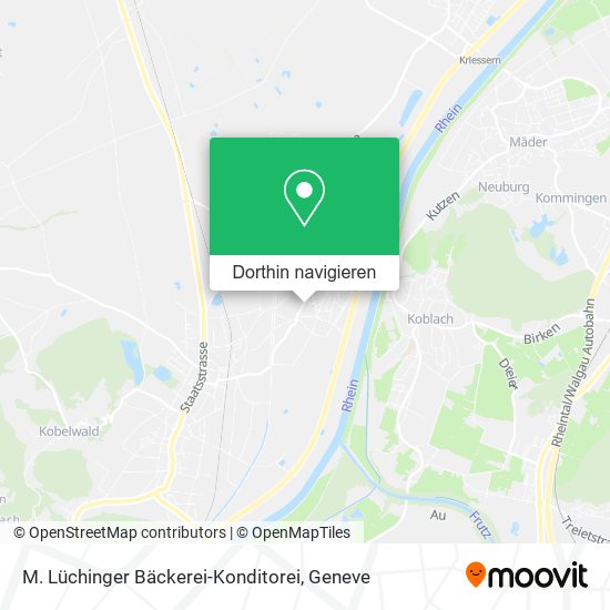 M. Lüchinger Bäckerei-Konditorei Karte
