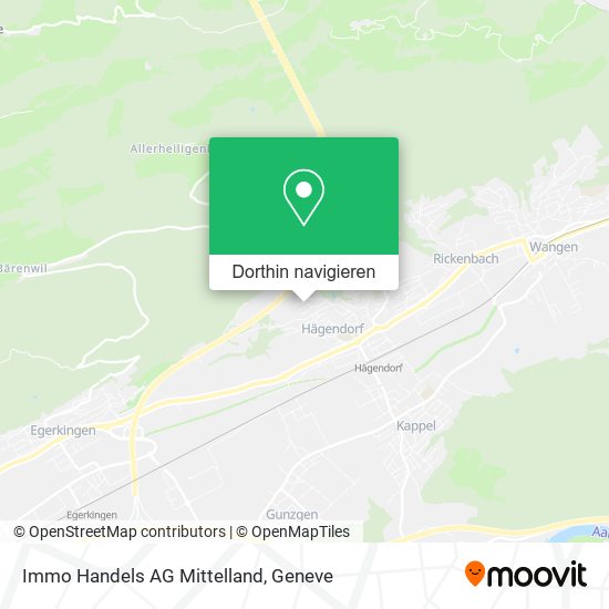 Immo Handels AG Mittelland Karte