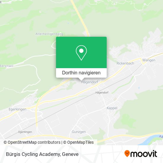 Bürgis Cycling Academy Karte