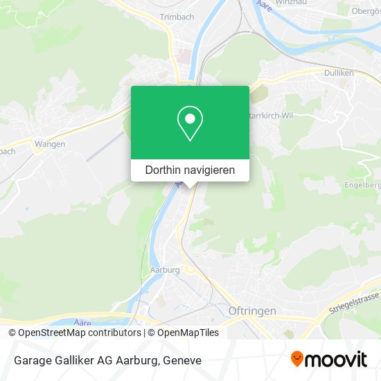Garage Galliker AG Aarburg Karte