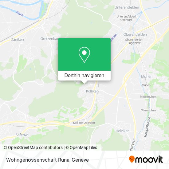Wohngenossenschaft Runa Karte