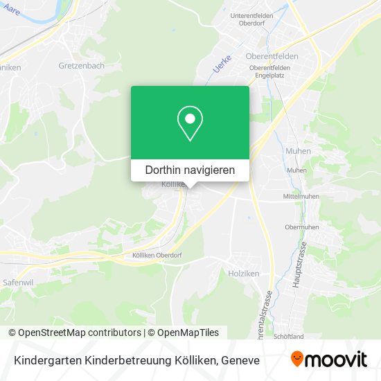 Kindergarten Kinderbetreuung Kölliken Karte