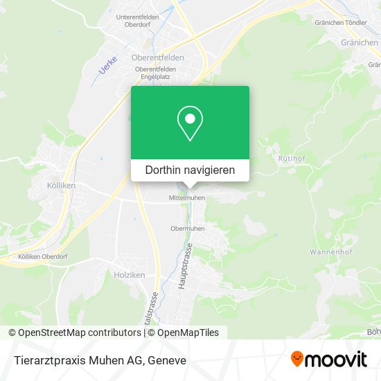 Tierarztpraxis Muhen AG Karte