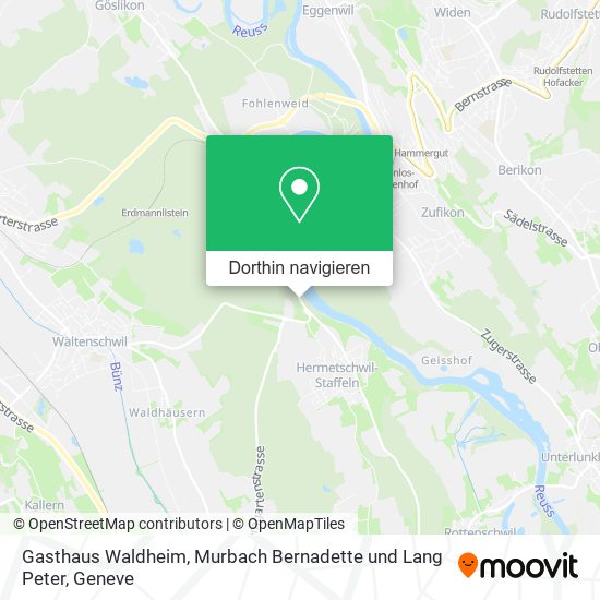 Gasthaus Waldheim, Murbach Bernadette und Lang Peter Karte
