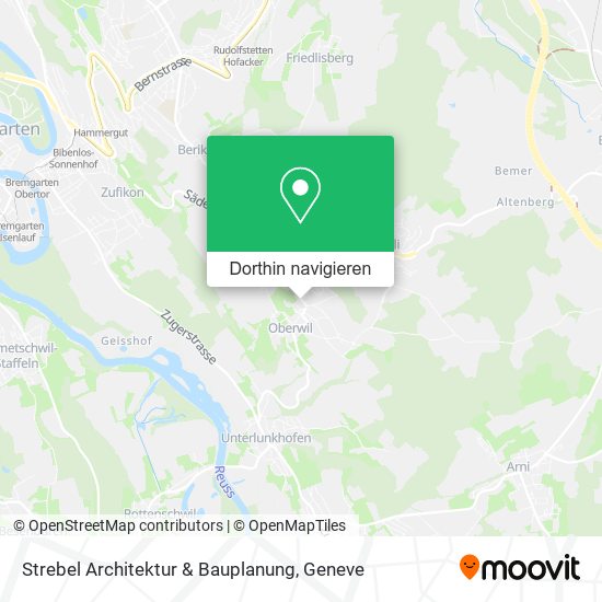 Strebel Architektur & Bauplanung Karte