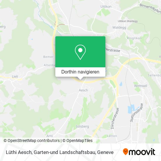 Lüthi Aesch, Garten-und Landschaftsbau Karte