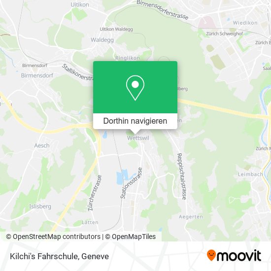 Kilchi's Fahrschule Karte